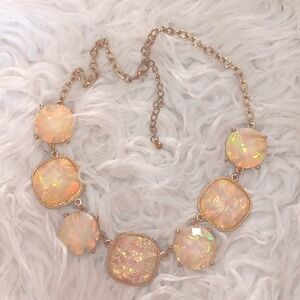 Iridescent moonstone necklace